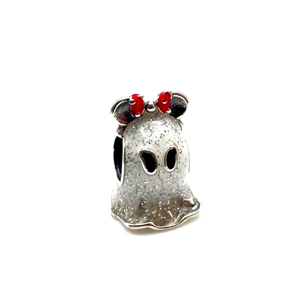 NEW Glow in the Dark Ghost Minnie Charm for European Bracelet